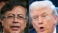 (COMBO) This combination of pictures created on February 03, 2026 shows (L/R) Colombia's President Gustavo Petro in Bogota on November 13, 2025 and US President Donald Trump in the Oval Office of the White House in Washington, DC, on February 2, 2026. (Photo by Raul ARBOLEDA and SAUL LOEB / AFP)