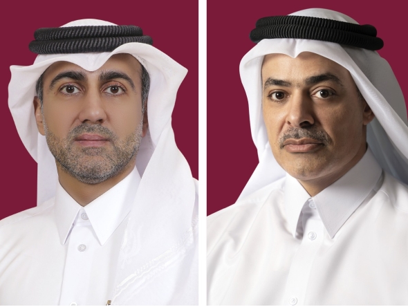 UDC Chairman Ahmed bin Ali Al Hammadi (left) and UDC President and CEO Yasser Salah Al Jaidah.