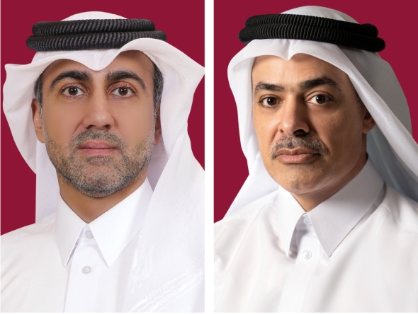 UDC Chairman Ali Al Hammadi (left) and UDC President and CEO Yasser Salah Al Jaidah.