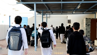 File photo of students in Qatar