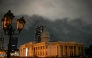 The Colombo Municipal Council building, popularly known as the “Town Hall,” is pictured after lights out in Colombo on April 2, 2026. (Photo by Ishara S. Kodikara / AFP)