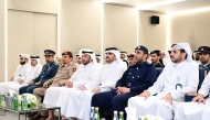 NCSA President H E Eng. Abdulrahman bin Ali Al Farahid Al Malki and other officials and guests during the honouring ceremony. 