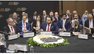 Minister of State at the Ministry of Foreign Affairs H E Dr. Mohammed bin Abdulaziz bin Saleh Al Khulaifi during the high-level session on the sidelines of the fifth Antalya Diplomacy Forum.