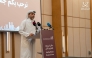 Chairman of Aqarat Eng. Khalid bin Ahmed Al Obaidli speaking during the Second Real Estate Brokers Forum, yesterday.