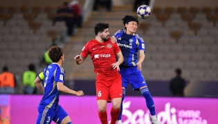 Action during the semi-final between Machida Zelvia and  Shabab Al Ahli in Jeddah yesterday. PIC: AFC
