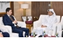 QC Board Member and Head of the Food Security Committee, Mohammed bin Ahmed Al-Obaidli with the Ambassador of Uzbekistan to Qatar, H E Ashraf Khodjaev, during the meeting.