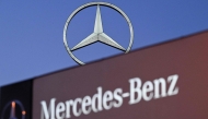 GERMANY-ECONOMY-TRANSPORT-AUTOMOBILE-MERCEDES-BENZ-EARNINGS
A giant logo of German automotive brand Mercedes-Benz is seen atop a Mercedes dealership in Offenbach, western Germany, on April 29, 2026. (Photo by Kirill KUDRYAVTSEV / AFP)