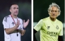 From left: Al Shamal coach David Prats and Al Sadd coach Roberto Mancini