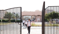 High school students resuming back to school. (Photo by Muneera Al-Rabiah, KUNA)