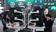 South Korea's Kospi index hit another record high thanks to a surge in chip titans SK hynix and Samsung Jung Yeon-je/AFP