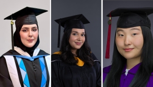 From left: Aicha Vall, Mariana Pereira de Souza, and Juyoung Kim