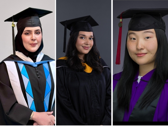 From left: Aicha Vall, Mariana Pereira de Souza, and Juyoung Kim