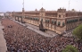 Handout picture released by Mexico's presidency press office showing fans of South Korea's K-pop band BTS in front of the Palacio Nacional in Mexico City on May 6, 2026. Photo by HANDOUT / MEXICO'S PRESIDENCY PRESS OFFICE / AFP