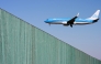 (Files) A KLM Royal Dutch Airlines plane lands at Milan Linate airport northern Italy, on April 7, 2026. (Photo by Stefano Rellandini / AFP)