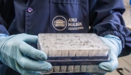 This handout picture released by Argentina's Health Ministry shows a scientist from the Malbran Institute handling containers used to diagnose the Andes hantavirus, which contain RNA from the Andes virus as part of the detection process, in Buenos Aires on May 6, 2026. (Photo by Handout / ARGENTINE HEALTH MINISTRY / AFP)