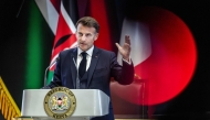 French President Emmanuel Macron speaks during the signing of bilateral agreements with Kenya at State House ahead of the Africa Forward: Africa- France Partnerships for Innovation and Growth Summit in Nairobi, on May 10, 2026. (Photo by Luis Tato / AFP)