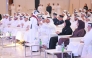Speaker of Shura Council H E Hassan bin Abdullah Al Ghanim and Deputy Prime Minister and Minister of State for Defense Affairs H E Sheikh Saud bin Abdulrahman bin Hassan Al Thani with Their Excellencies Ministers and other dignitaries during the launch of  National Volunteer Platform.
