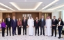Chairperson of Türkiye-Qatar Business Council of the Foreign Economic Relations of Türkiye (DEIK) 
Abdullah Altunkum, First Vice Chairman of QC Mohamed bin Ahmed bin Twar Al Kuwari pose for a group photo with other officials during the meeting.