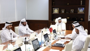 Minister of Municipality H E Abdullah bin Hamad bin Abdullah Al Attiyah chairing ministerial session of 7th General Assembly of the Islamic Organisation for Food Security, held via video conference yesterday.
