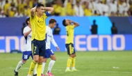 Al Nassr's Portuguese forward #07 Cristiano Ronaldo reacts during the 2026 AFC Champions League Two final football match between Al-Nassr and Gamba Osaka at the Al-Awwal Park Stadium in Riyadh on May 16, 2026. (Photo by Fayez NURELDINE / AFP)