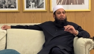 Former Pakistan captain Inzamam-ul-Haq speaks during a meeting in Doha.