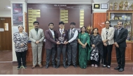 Principal of Birla Public School Dr. Anand R. Nair, Vice Principals, staff and winners.