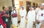 Minister of Awqaf and Islamic Affairs H E Ghanem bin Shaheen bin Ghanem Al Ghanim inaugurating Medical Unit of Qatar Hajj Mission in Makkah yesterday.
