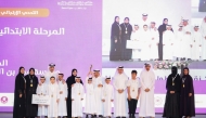 Officials and representatives with the winners during the ceremony.