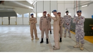 Commander of the Qatar Amiri Guard H E Major General Mohammed bin Sultan Al Suwaidi during his visit to the Qatar Amiri Air Force.
