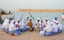 Performers reenacting the seafaring tradition during the Eid Al Adha celebrations at the Old Doha Port yesterday. PIC: Mohammed Al Attar / The Peninsula