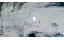 Satellite image handout from the Cooperative Institute for Research in the Atmosphere at Colorado State University and the National Oceanic and Atmospheric Administration (CSU/CIRA and NOAA) taken on May 30, 2026, at 18:06 UTC shows the meteor exploding in the atmosphere. (Photo by Handout / various sources / AFP) 