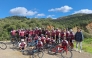 Ali Bin Towar poses with fellow cyclists in Morocco.