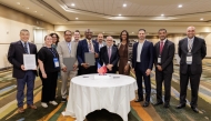 Officials from Qatar Foundation and three US universities at the MoU signing event. 