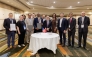 Officials from Qatar Foundation and three US universities at the MoU signing event. 