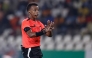 Somalian referee Omar Abdulkadir Artan gestures during the Africa Cup of Nations (CAN) 2024 group D football match between Mauritania and Algeria at Stade de la Paix in Bouake on January 23, 2024. (Photo by KENZO TRIBOUILLARD / AFP)