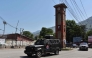 Security personnel patrol a street during Joint Awami Action Committee (JAAC)'s rally, held days after the local government banned the protest group under anti-terror laws in Muzaffarabad, capital of Pakistan-administered Kashmir on June 9, 2026. (Photo by AFP)
