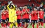 South Korea's players celebrate after winning the 2026 World Cup Group A football match between South Korea and the Czech Republic at the Guadalajara Stadium in Zapopan on June 11, 2026. (Photos by Ulises Ruiz / AFP)
