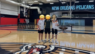 Picture shared by Freddy during his visit to NBA's New Orleans Pelicans facilities 