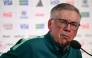 Brazil's Italian head coach Carlo Ancelotti gestures during a press conference at the New York/New Jersey Stadium in East Rutherford on June 12, 2026. (Photo by Mauro Pimentel / AFP)