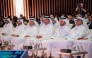 Minister of Endowments (Awqaf) and Islamic Affairs H E Ghanem bin Shaheen bin Ghanem Al Ghanim, Minister of Commerce and Industry H E Sheikh Faisal bin Thani bin Faisal Al Thani and Chairman of the Organizing Committee and Vice Chairman of Bait Al-Mashura Finance Consultations Prof. Dr. Khalid bin Ibrahim Al-Sulaiti with other dignitaries during the conference yesterday.