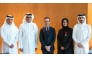 Minister of Communications and Information Technology, H E Mohammed bin Ali Al-Mannai (second left); Ambassador of the French Republic to Qatar, H E Arnaud Pescheux (centre); and Assistant Undersecretary for Digital Industry Affairs at MCIT, H E Reem Mohammed Al-Mansoori (second right), with other officials.