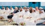 Undersecretary of the Ministry of Awqaf and Islamic Affairs H E Dr. Sheikh Khalid bin Mohammed bin Ghanem Al Thani, alongside senior officials and cultural figures during the event.
