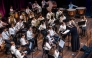 Qatar Foundation’s Qatar Music Academy members performing.