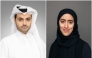 Chief Strategy Officer at Invest Qatar Dr. Hamad Rashid Al-Naimi (left) and Director of Qatar Funds at QIA Haya Al Ghanim.