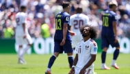Akram Afif of Qatar reacts during the match against Bosnia and Herzegovina. AFP