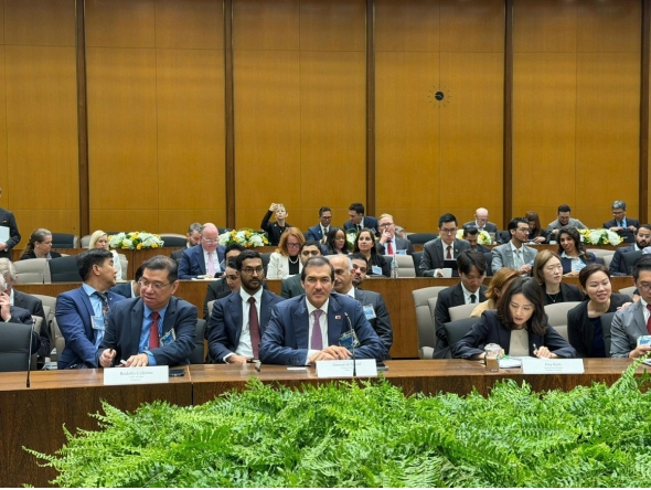 Minister of State for Foreign Trade Affairs, H E Dr. Ahmed bin Mohammed Al Sayed attending the Pax Silica Summit in Washington, DC.