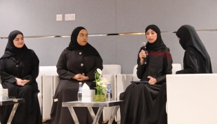 Panellists during a discussion. 