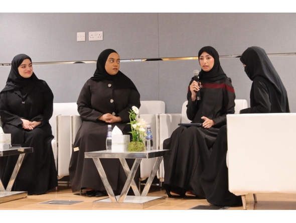 Panellists during a discussion. 