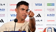 Portugal’s Cristiano Ronaldo during a press conference at the Dallas Stadium in Arlington, yesterday.