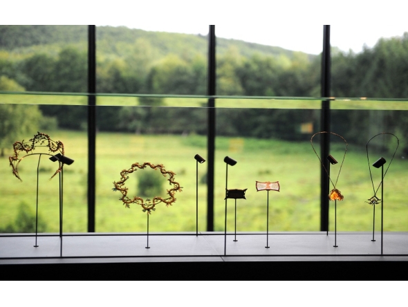 (FILES) Jewelery created by French glass maker Rene Lalique are seen at the Lalique museum in Wingen-sur-Moder, eastern France on June 23, 2011. The Lalique Glass Museum in Alsace announced on July 5, 2026, that it had been burgled, with the thief or thieves making off with jewellery worth 
